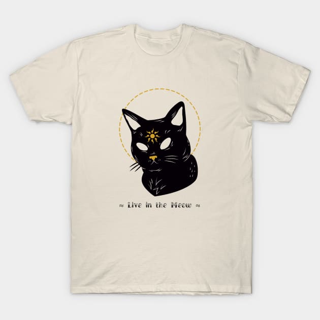 Live in the Meow T-Shirt by TenkenNoKaiten